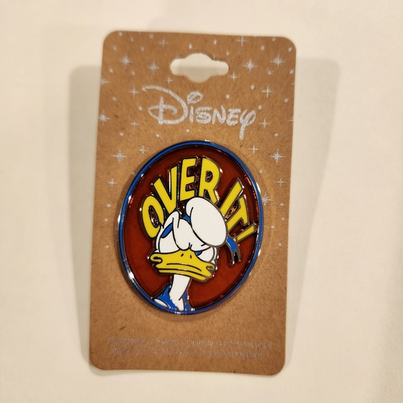 Disney Donald Duck Over It Stained Glass Enamel Pin NEW - Picture 9 of 9